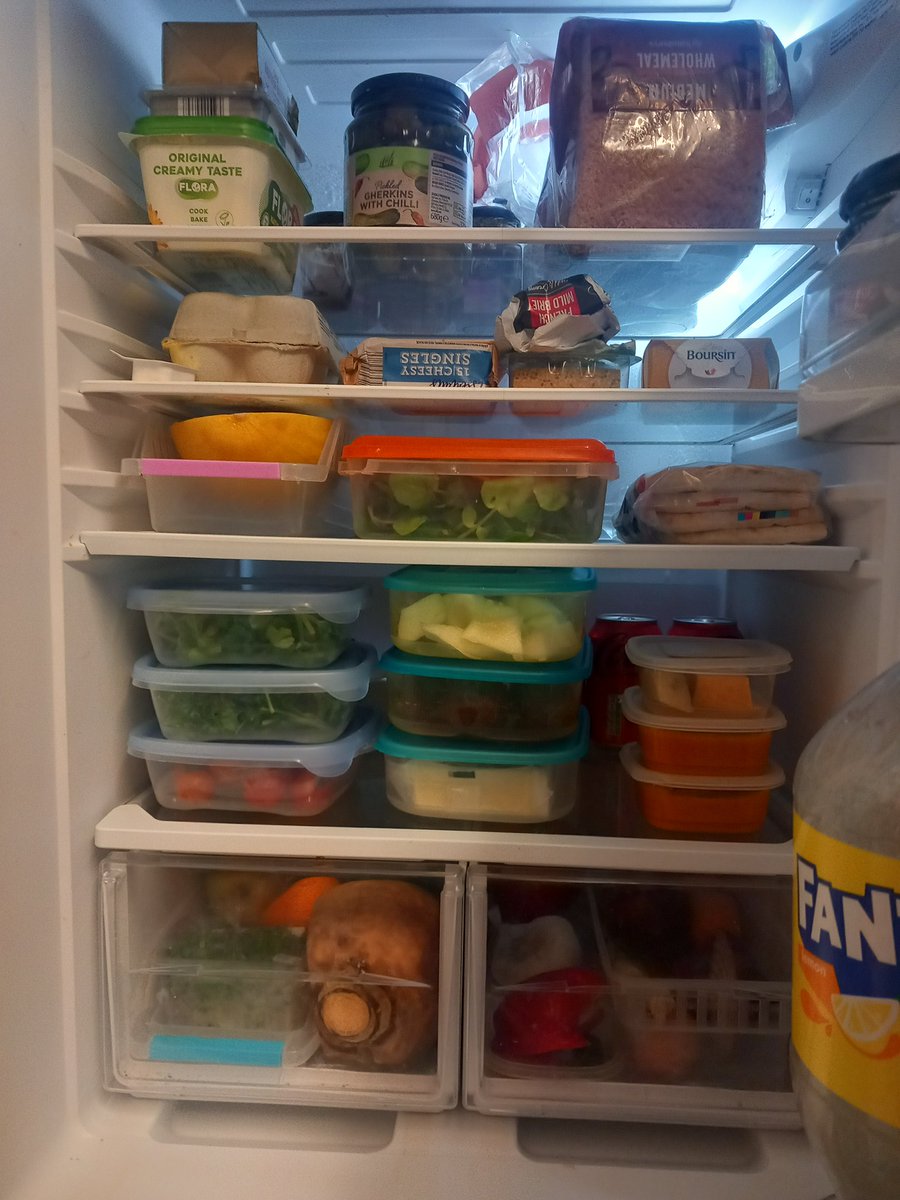 A Monday morning fridge clean is extremely satisfying it's an age thing I expect