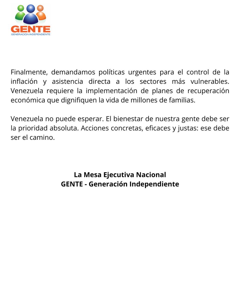 GENTE, Generación Independiente tweet media