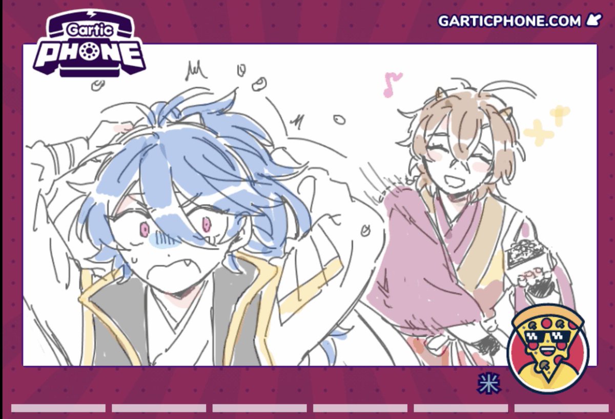 kome_hip's tweet photo. ガテフォで描いたお気に入り幻帝です💜💚 https://t.co/YwWqhvgqsr