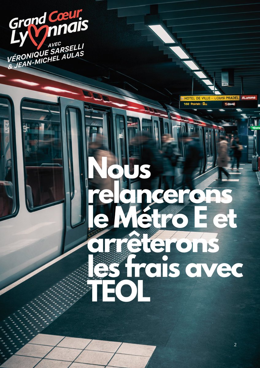 V_Sarselli's tweet photo. ✅ Métro E Tassin <> Bellecour : la solution de transport « lourd » la + rapide, la + directe et la + capacitaire pour désenclaver l’Ouest lyonnais
❌ #TEOL une solution a courte vue, qui va à Confluence, ne dessert pas le cœur de Lyon, à la capacité limitée dans le temps. https://t.co/lW7asEHcdl