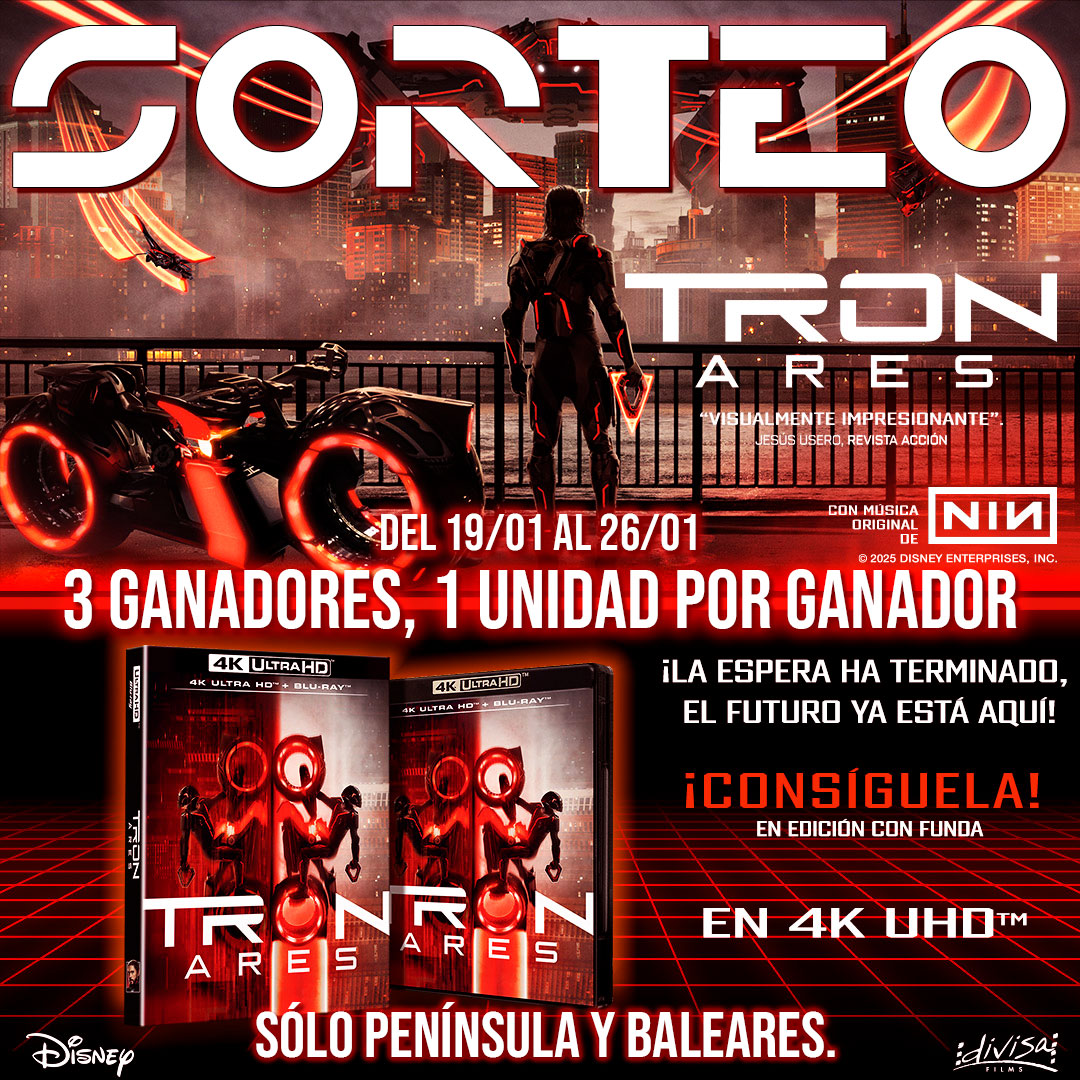 Maestro_Ciego's tweet image. Gracias a @DivisaFilms os traigo un SORTEAZO de #TronAres Gana una ed. 4K de la película con funda (condiciones en la imagen)👇👇
- Sigue a @DivisaFilms 
- Sigue a @Maestro_Ciego 
- Like y Retuit
- Comenta el nombre digital. Ej: Tron: Ciego
¡SUERTE!
