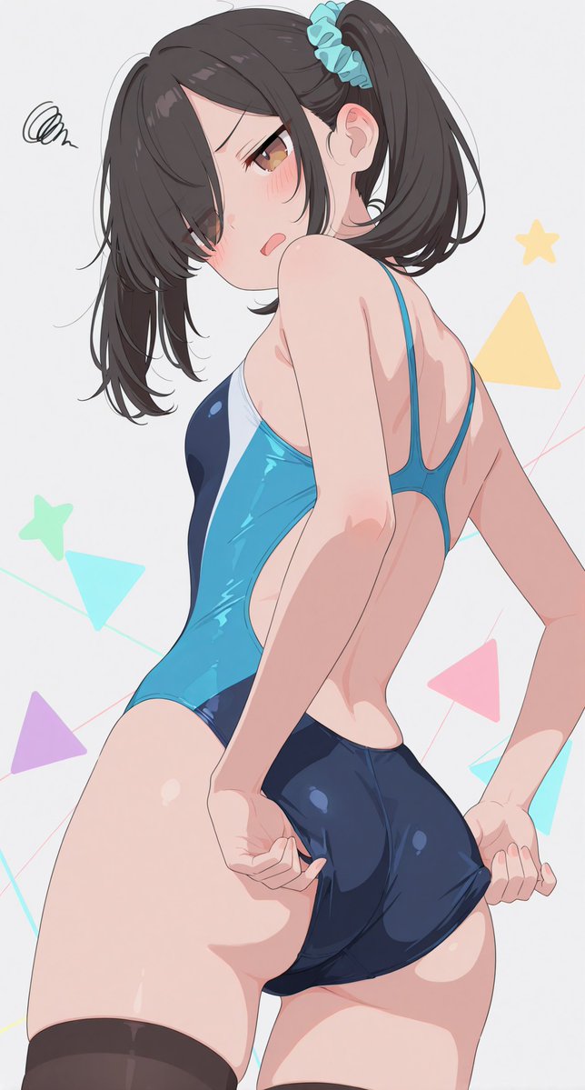 pompomn_ai's tweet image. 今日の水着～！\(｡˃ ᵕ ˂ )/ 競泳水着～♪  

˚°ºᵒ•♡•ᵒº°˚♢°ºᵒ•♡•ᵒº°˚♢°ºᵒ•♡•ᵒº°˚
  
競泳水着のどこがいいんだろう…

˚°ºᵒ•♡•ᵒº°˚♢°ºᵒ•♡•ᵒº°˚♢°ºᵒ•♡•ᵒº°˚
SFW anime-style illustration.