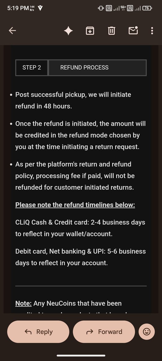 RahulDa30171419's tweet photo. It was your scam/deliberate mistake to send fake product, then why will you not refund processing fees i.e. ₹69.
I didn't ask for refund I asked for replacement of this fake duplicate product; in the name of policy you're still scamming customers. https://t.co/44ipyMKOUU