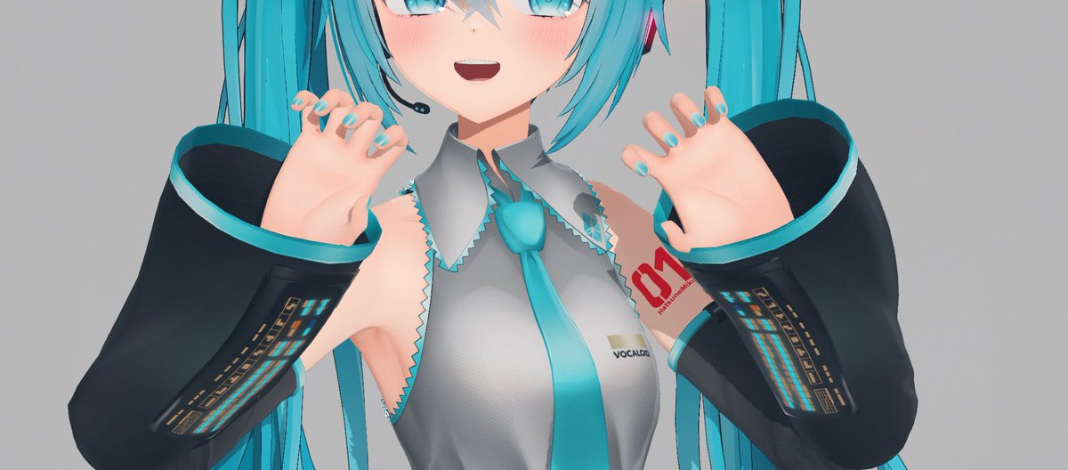 初音ミク 「タップしてミクちゃん」|PizaCGのイラスト