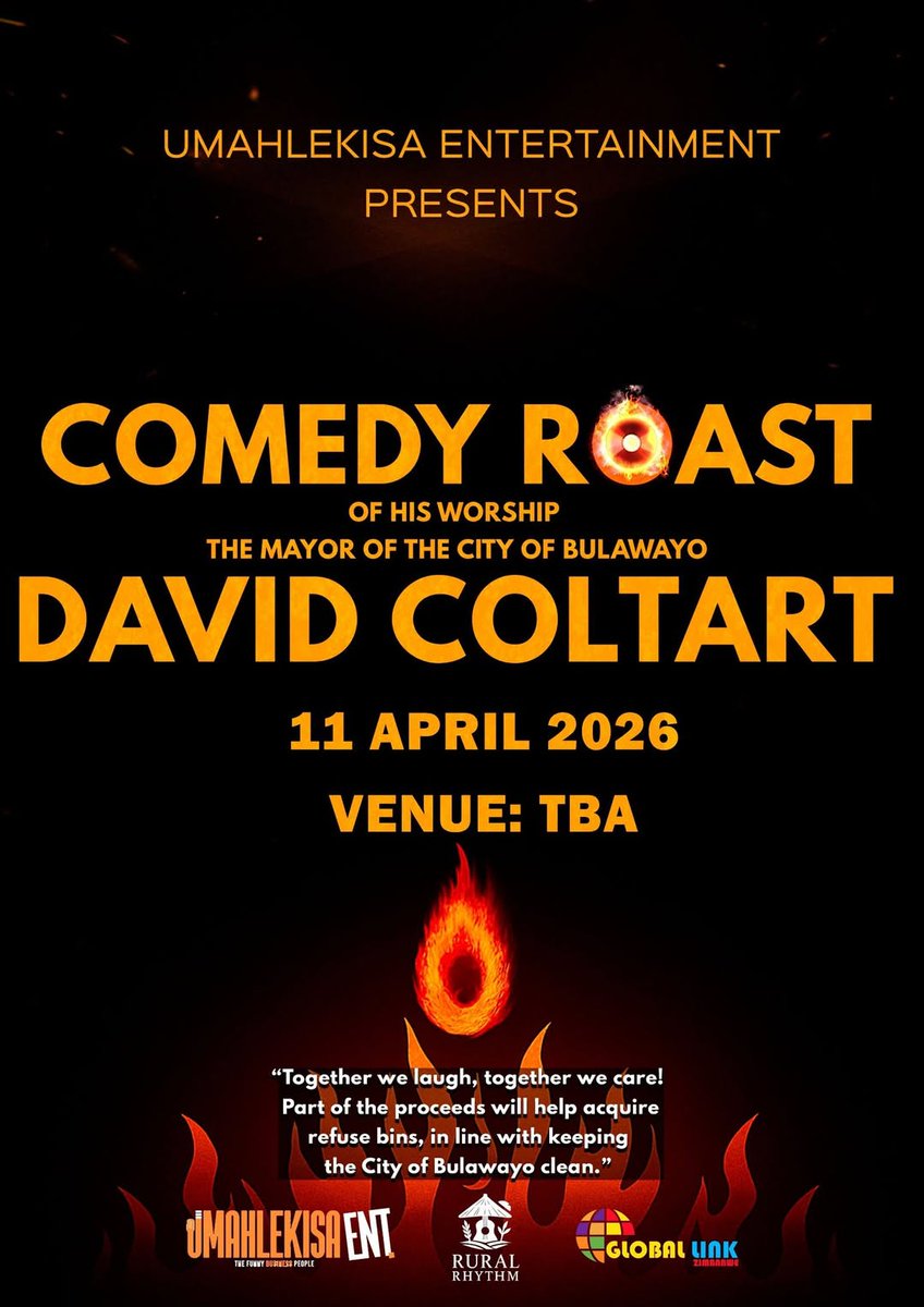 Realbeefactor's tweet image. The Comedy Roast of Bulawayo Mayor, Sen David Coltart. #Bulawayo