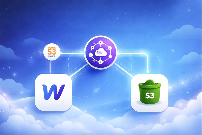 Many teams start with S3 + CloudFront, then later move marketing pages or blogs to Webflow.
Making both work on the same domain isn’t very straightforward.

I wrote about how to do it cleanly using CloudFront path-based routing:poly4.hashnode.dev/webflow-cms-be…