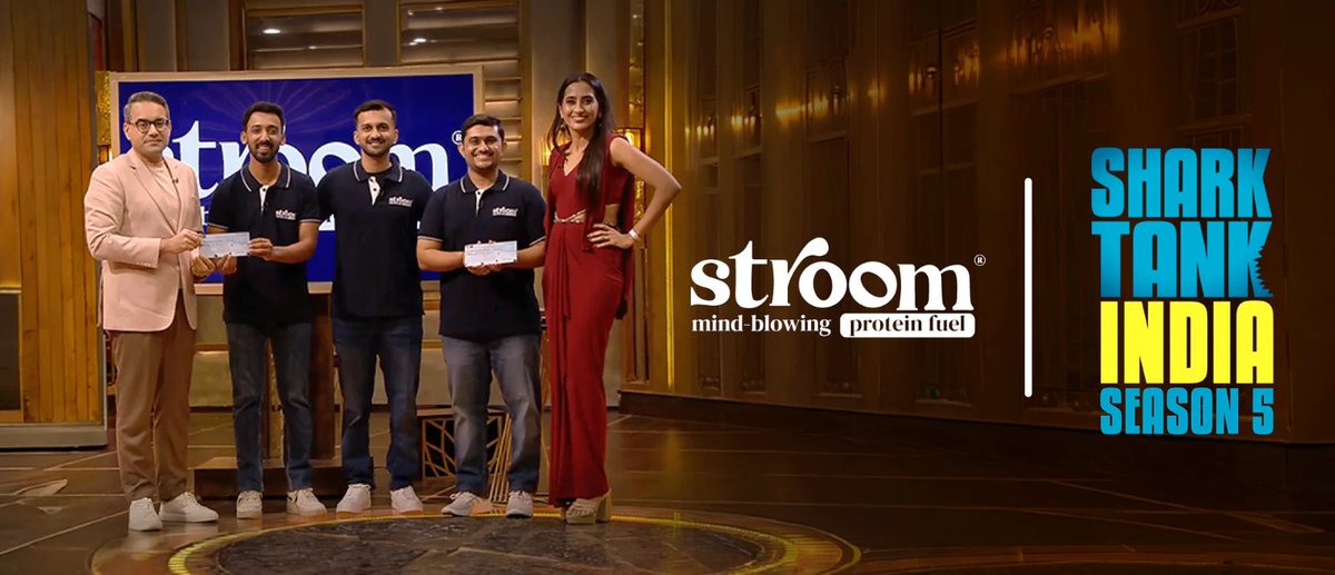 Big win for a JIIF portfolio startup! 🦈✨
Stroom shines on <a href="/sharktankindia/">Shark Tank India</a> Season 5 with a strong deal and stronger vision.

#SharkTankIndia #Stroom #StartupSuccess