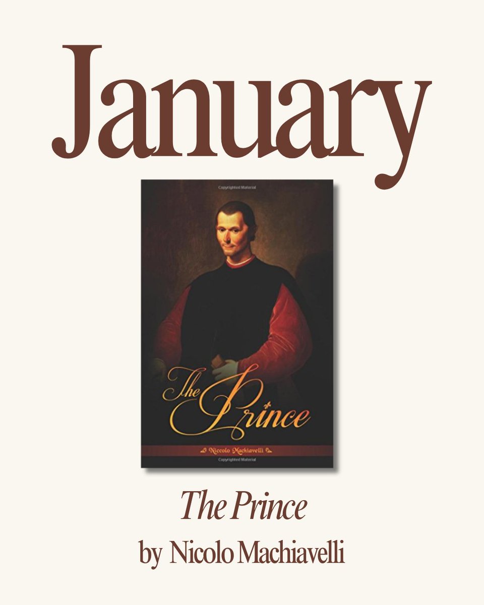 IHSIndiana's tweet image. A new year of reading is about to begin! 📚
We’re kicking off our 2026 Book Club with Machiavelli’s The Prince this Wednesday. Explore the full 2026 Book Club lineup at ItalianHeritage.org and read along with us all year long.
#ItalianHeritage #ItalianLiterature #Machiavelli