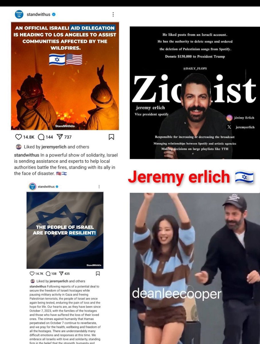 Your fave is the one who connected to Zionist circles, yet u had the audacity to edit screenshots to attack Lisa, when shes consistently donating to Palestine.