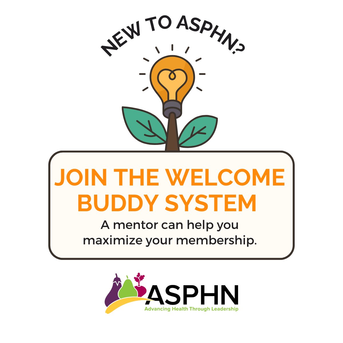 Looking to connect within ASPHN?

Our Welcome Buddy Program pairs members with experienced peers to support engagement and connection in public health nutrition.

Comment to join!
#ASPHNMembers #PublicHealthNutrition