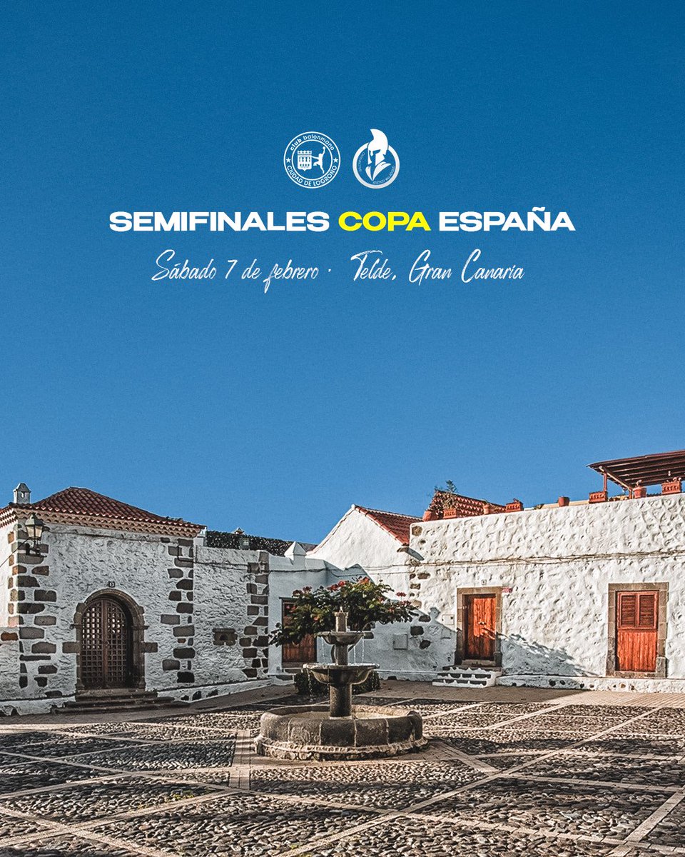 💫 ¡Ya tenemos rival para las semifinales de la Copa España!

Nos mediremos a <a href="/atlvalladolid/">Recoletas Atlético Valladolid</a> el sábado 7 de febrero en Telde.

#Aganar🔥