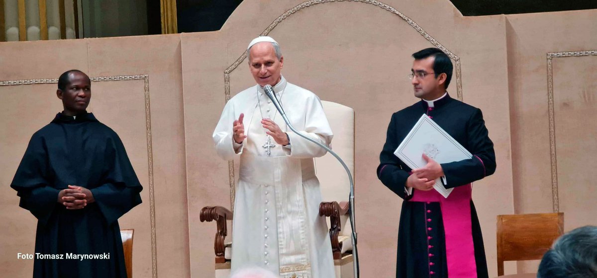 CaminoNoticias's tweet photo. Encuentro del Papa León XIV con itinerantes y rectores de los Seminarios Redemptoris Mater del Camino Neocatecumenal

https://t.co/WcR1JxEuwX https://t.co/ZuWLzYPOyz