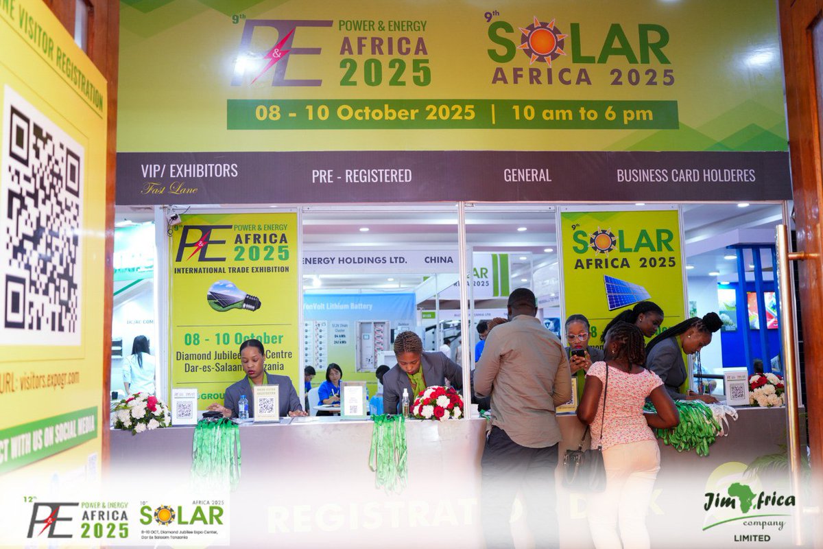 JimAfrica1's tweet photo. POWER & ENERGY AFRICA Tanzania was one of a kind.
๐
08 โ 10 October 2025
๐ Diamond Jubilee Hall, Dar es Salaam, Tanzania
@JimAfrica1
๐ง james@jimafrica.com | ๐ง adisa@jimafrica.com
๐ https://t.co/tZc9nO0n6L
๐ฐ๐ช Kenya | ๐ท๐ผ Rwanda | ๐น๐ฟ Tanzania
#EventContractor #EventBranding https://t.co/EKYPRV8UxS