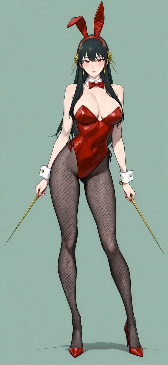 赤バニーいばら姫ヨルさんSFW  
#SPY_FAMILY