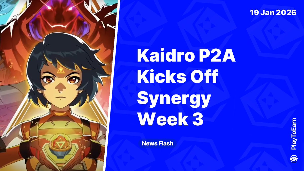 Kaidro P2A Kicks Off Synergy Week 3 With Fresh $KALO Competition Window 📰

<a href="/kaidrochronicle/">Kaidro 🐉</a> play-to-airdrop loop is back in focus, pushing players to optimize NFT lockups and climb the rankings. The new Synergy window runs until January 24th.

Read more 🧵