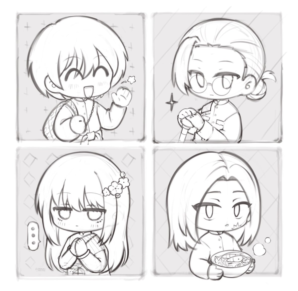 Zhenzhu_mantao's tweet image. สปอยแก๊ง ORDER ชุดไทยฮะ (=˃ᆺ˂=)  ⁺₊✧ #CQ9