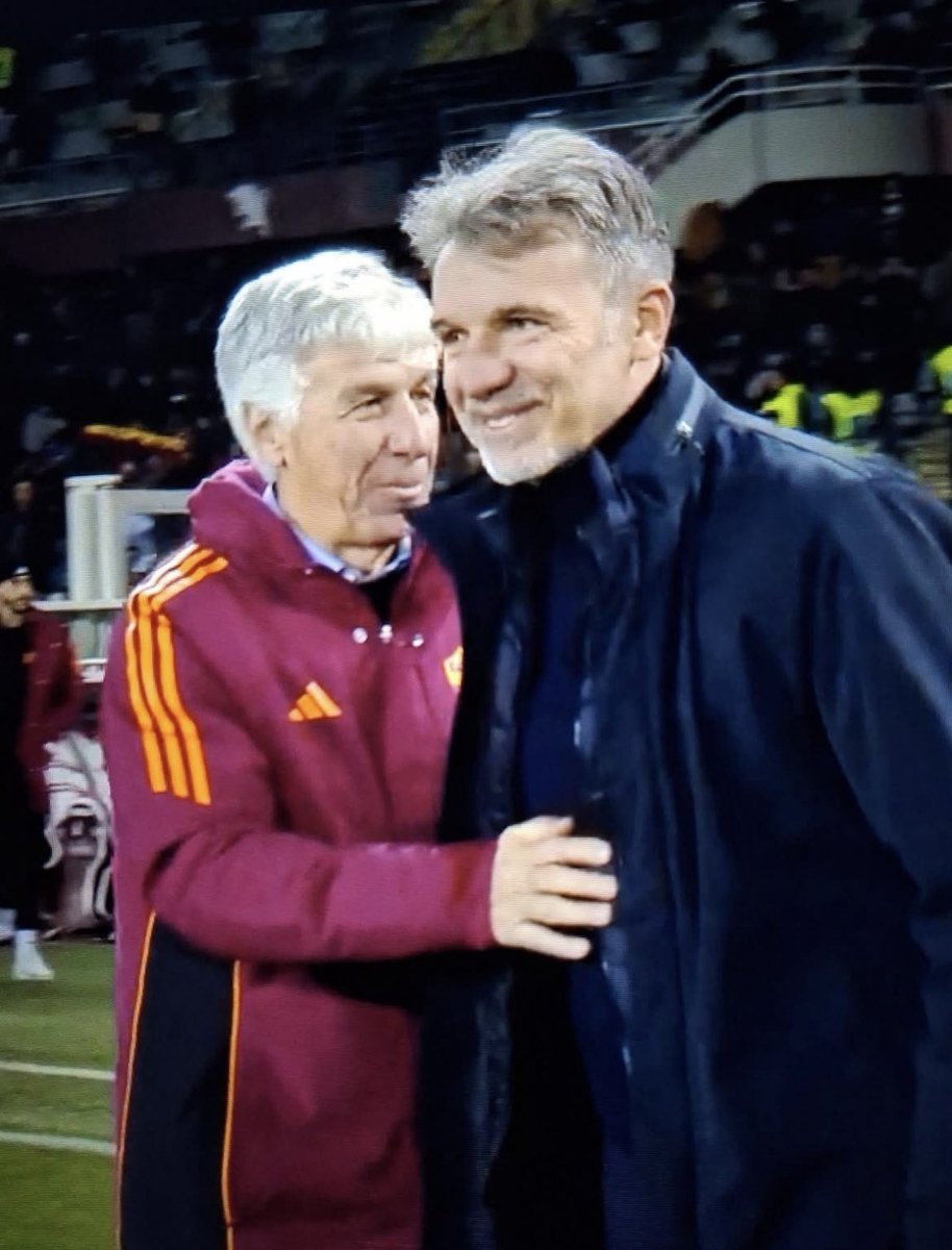 ❌️️A fine partita un saluto tra Gasperini e un sorridente Marco Baroni.

Nessun allenatore nella storia del Torino aveva mai perso sei partite casalinghe nelle prime dieci giornate.
Altro record prestigioso per la presidenza di Urbano Cairo.