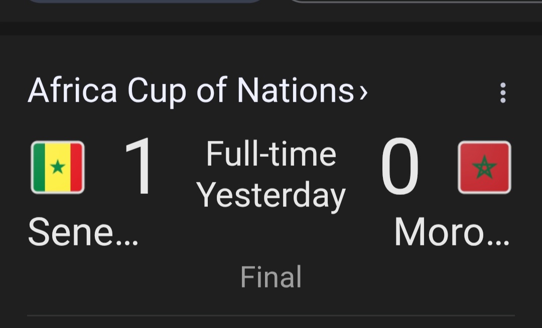 HashwanO's tweet image. #المغرب_السنغال 
لم يُحالفني الحظ لمشاهدة النهائي ولكن شاهدت مُلخص المباراة بدًِقة ورأيت أن المباراة كانت بين حراس المرمى ميندي وبونو وكانا نجمين بارزين فيها ولو الله ثم هذان الحارسان لكانت النتيجة كبيرة، في النهاية ربح ميندي وكسب بونو حب الجماهير وشرف المحاولة للحصول على اللقب.