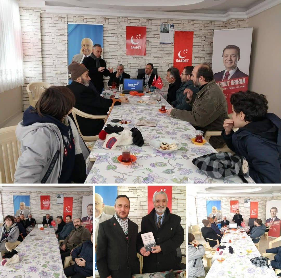 Saadet Partisi Silivri İlçe Teşkilatı Ocak 2026 Eğitimli İlçe Divanımızı gerçekleştirdik. Medya, Tanıtım ve İletişim adlı sunumu gerçekleştiren Sayın Ahmet Hamdemirci hocamıza ve toplantımıza iştirak eden tüm teşkilat mensuplarımıza teşekkürlerimizi sunarız 
Silivri Saadet