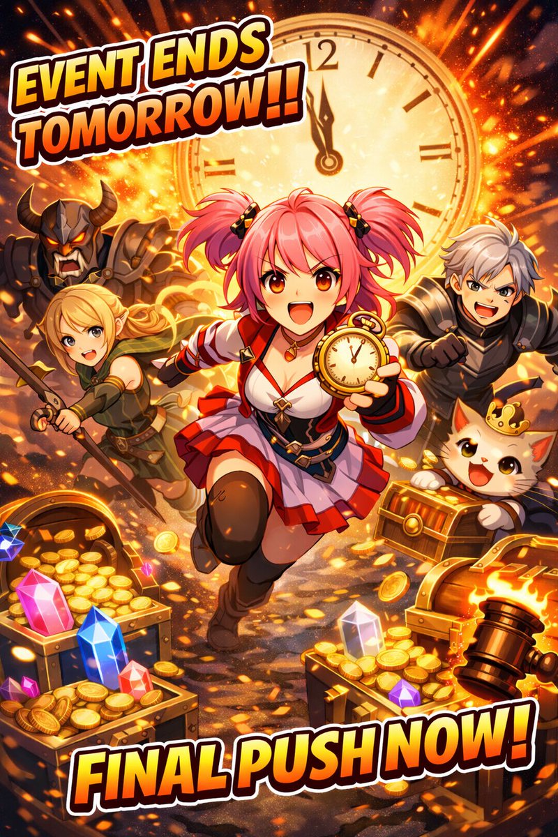 🚨 Only 1 Day Left! 🚨

The event ends tomorrow — this is your final chance!

• Guild rewards
• Auctions
• Bonus opportunities

Everything wraps up soon.
If you’re making a last push, do it now! 🔥

👇 Jump in before it’s over
pinky-line.vercel.app

#PINKYAUCTIONS #FinalDay