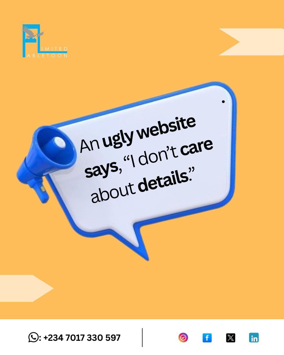 FabletoonA's tweet photo. Even in your absence, your website was already communicating with potential clients.
A slow site quietly says, “We’re not reliable.”
A messy site whispers, “Details don’t matter here.”
No website or digital presence makes people pause and ask, 
Can I really trust this business? https://t.co/Fy4AWsV4ZO