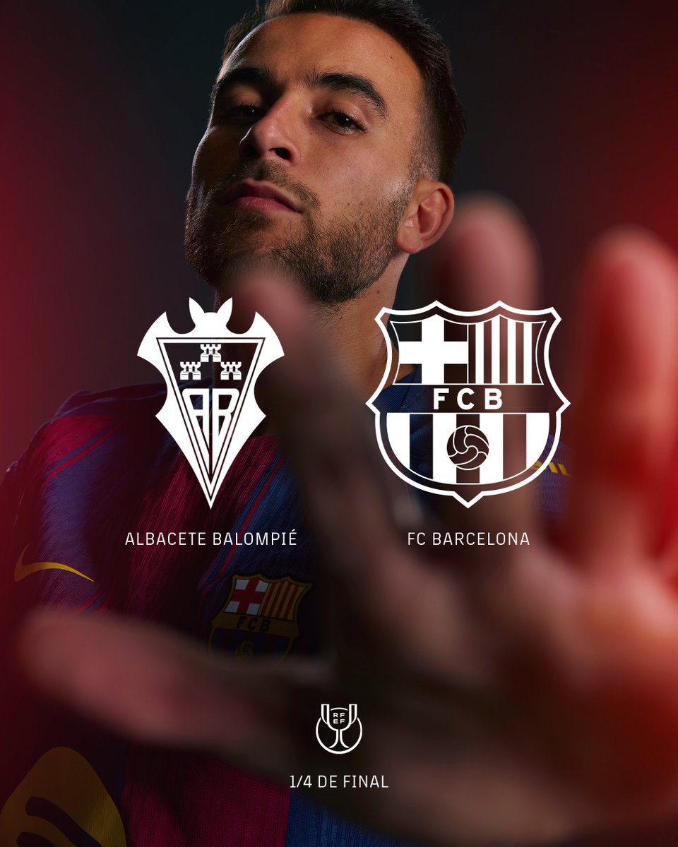 ⚔️ Disputaremos los cuartos de final de la Copa contra el Albacete a domicilio