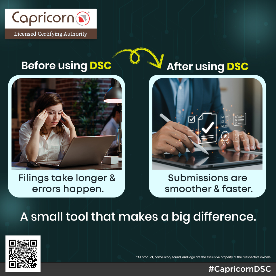 CertDigi's tweet image. Faster filings. Fewer errors. Smoother submissions.

That is the power of DSC.
Small tool. Big difference.

#DigitalSignatureIndia #SmartCompliance #DSCWorkflow #ODIs #EfficientFilings #GautamGambhir #ComplianceSimplified