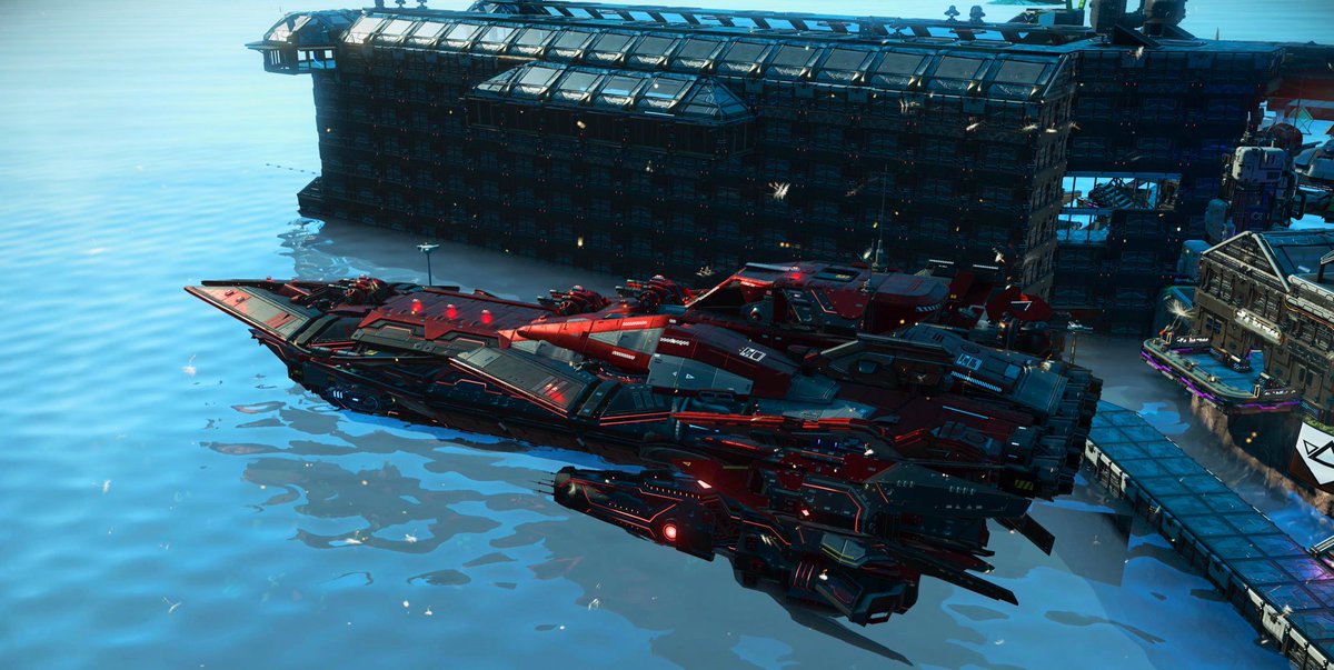 Cat1_JPN's tweet image. @CanvasEigh94426 
アトラスの槍、着艦⚓️
波動砲搭載艦🫣
これに放たれたらthird earth吹き飛びます🪐
#NoMansSky #ノーマンズスカイ