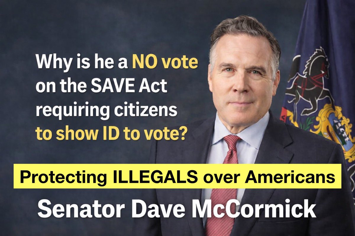 FFT1776's tweet image. 🚨Sen. McCormick (PA), are you a NO VOTE on the SAVE Act? &amp;amp; Why?

You owe PENNSYLVANIA &amp;amp; America a response. Why would u be against citizens-only with ID?

PA voted for the America First mandate!

Make the calls!
DC Office:
(202) 224-6324

Get loud in comments.
Tagged McCormick!