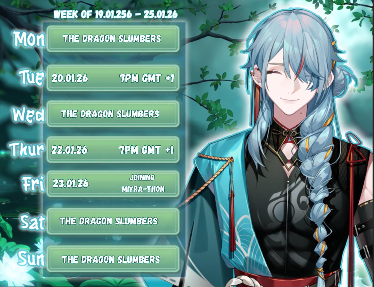 This schedule was posted on time i promise