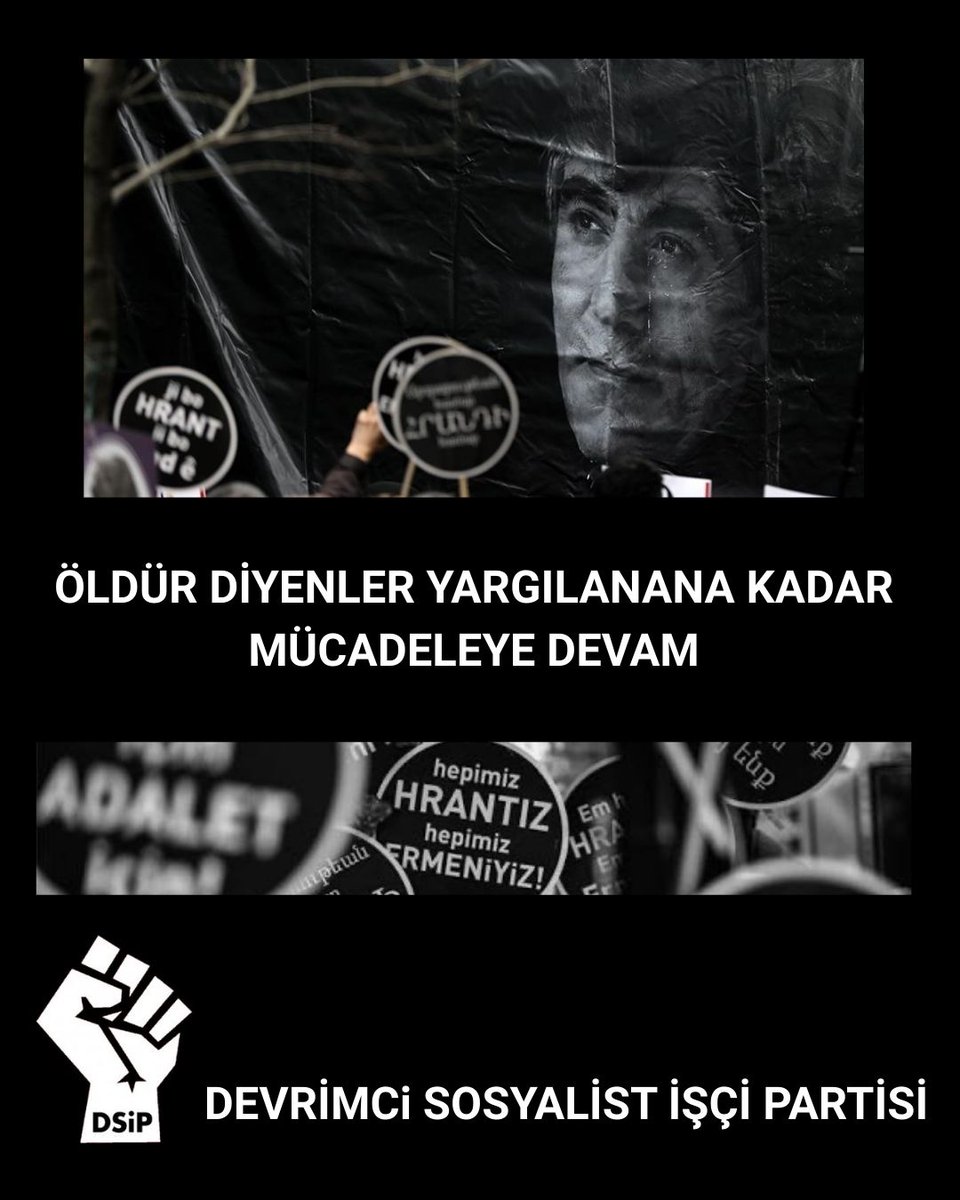 dsip___'s tweet image. Katledilişinin 19. yılında adalet hala sağlanmadı. Bugün, öldürüldüğü yerde, Sebat Apartmanı önünde bir araya gelerek Hrant Dink’i anıyoruz ve adalet talebimizi bir kez daha dile getiriyoruz.

#buradayızahparig
