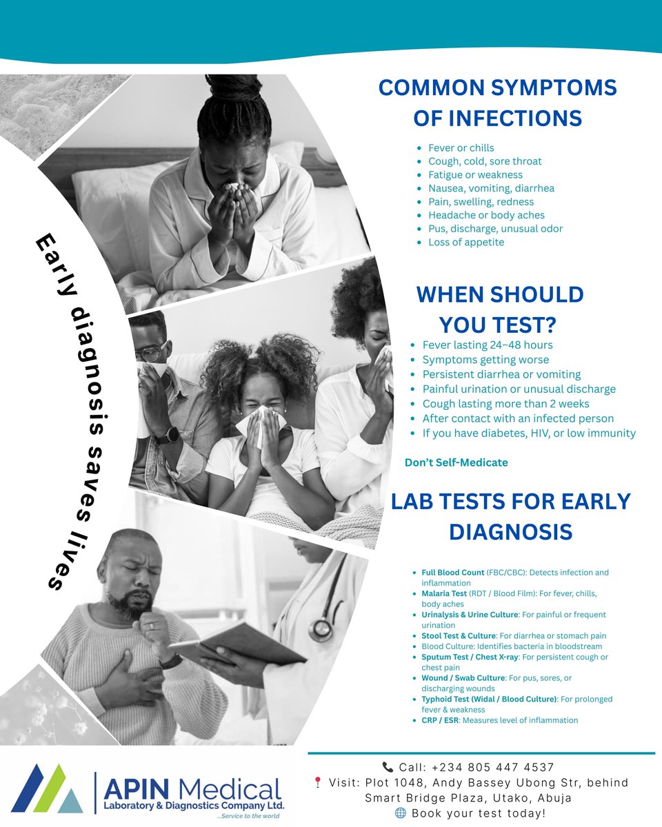 #Abuja #FCTAbuja #NaijaHealth #NigeriaHealth #AbujaHealth
#HealthAwareness #InfectionPrevention #EarlyDiagnosis
#MedicalTesting #CommunityHealth #StaySafeNigeria