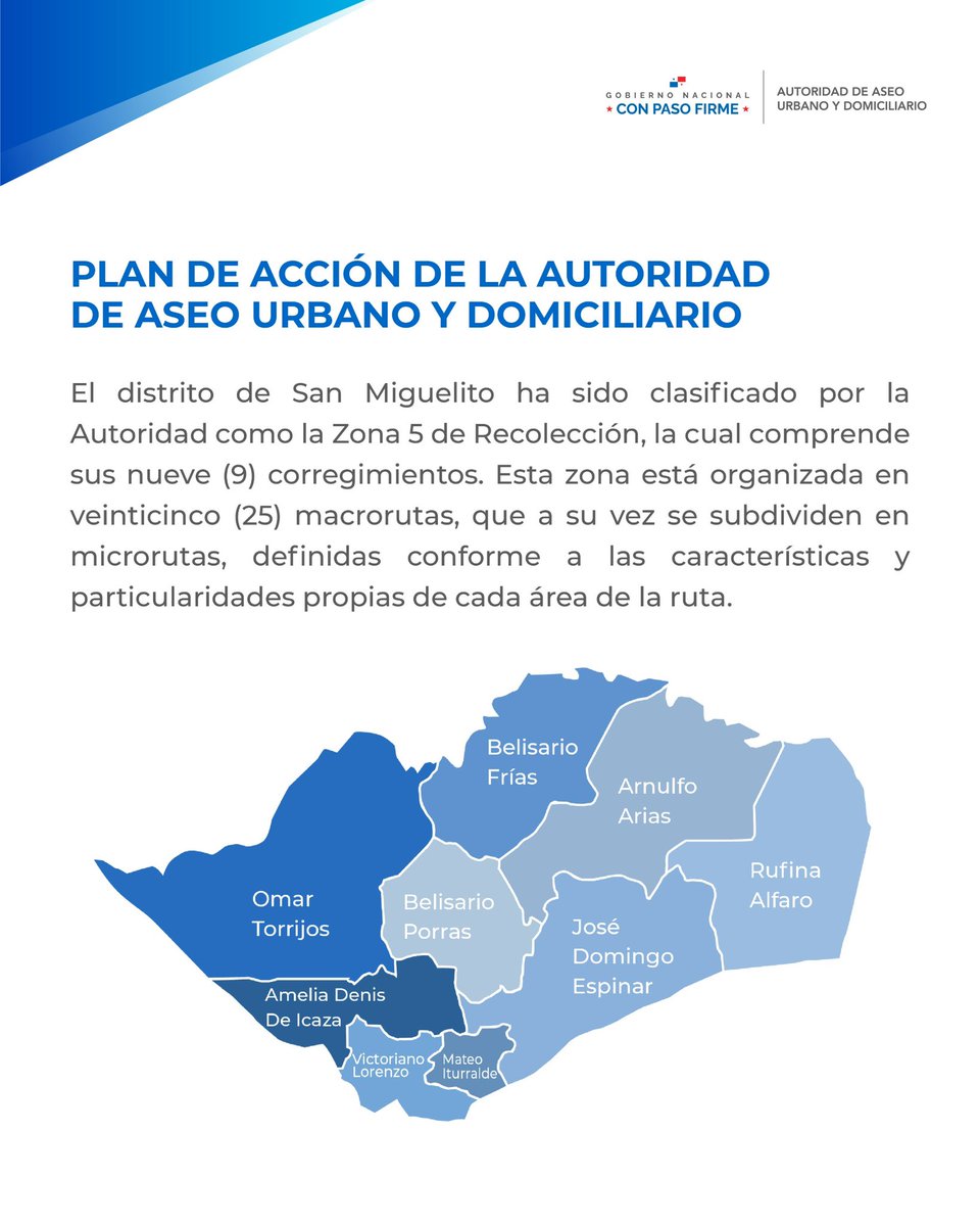 AlvaroAlvaradoC's tweet photo. Plan de acción de La Autoridad de Aseo Urbano y Domiciliario en San Miguelito. https://t.co/AqS8od48LD