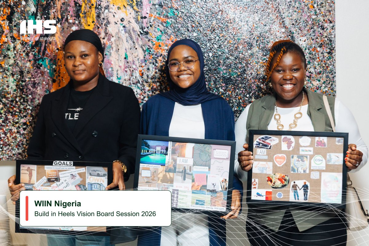 IHSNigeria's tweet photo. IHS Nigeria sponsored the 2026 Build in Heels Vision Boarding Experience. The event was attended by members of the Women in IHS Network (WIIN) and explored key areas including career, finance, relationships, and how to set bold intentions for the year ahead.
#WIIN #IHSNigeria https://t.co/XxXi10gmPo