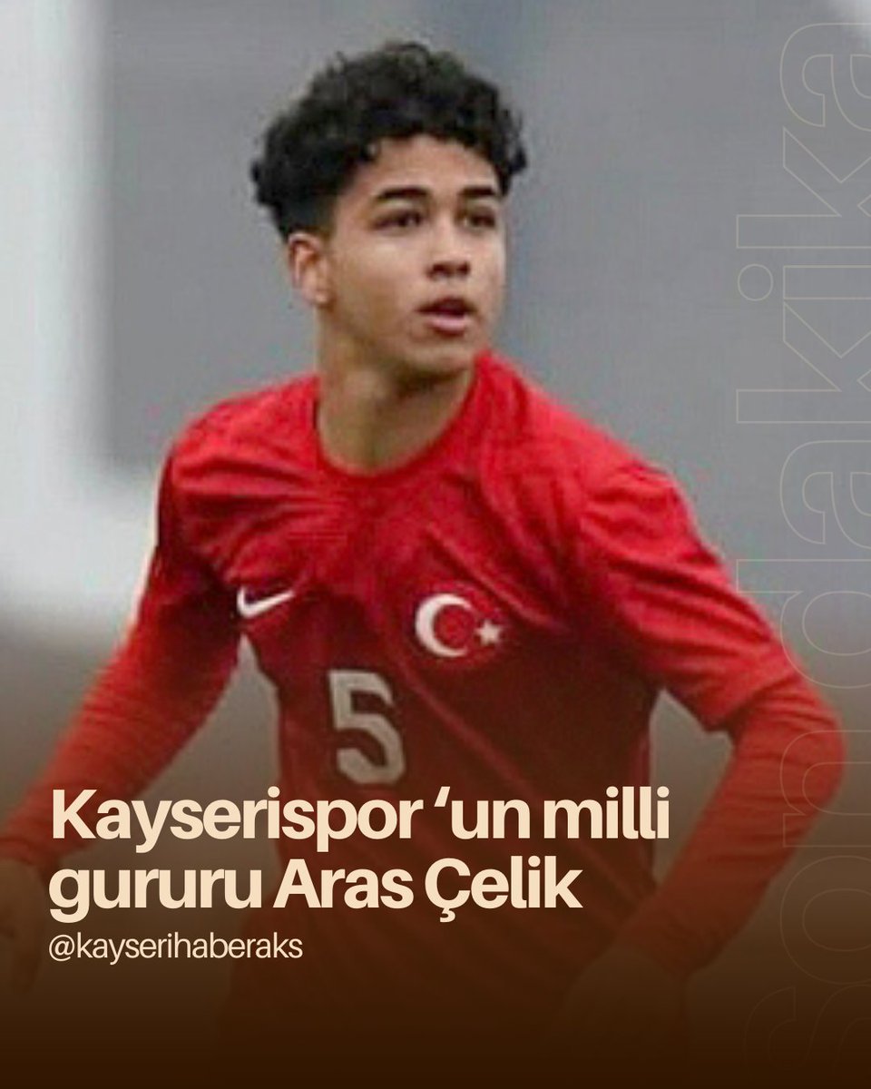 🔴 Kayserispor'da yeni yıldız adayı
Adı Aras Çelik...  Genç yetenek, U16 Millî Takımımızın Dostluk Turnuvası aday kadrosuna davet edildi. Alt yaş milli takımlarında istikrarlı şekilde forma giyiyor. Sahadaki oyun bilgisi, yeteneği ve fiziği ile dikkat çekiyor. <a href="/KayserisporFK/">Zecorner Kayserispor</a>