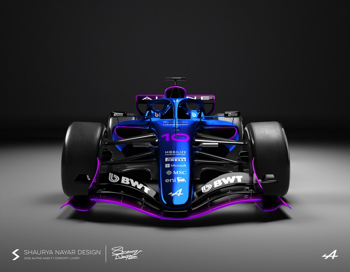 shauryanayarart's tweet image. 2026 Alpine A526 Formula 1 Concept Livery

#f1 #alpine #pierregasly #francocolapinto