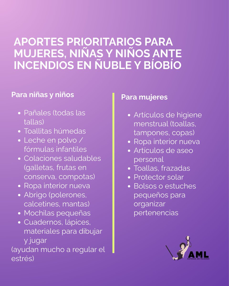 AML Defensa de Mujeres tweet media