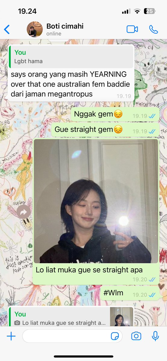 sirensdiary's tweet image. kira2 begini isi roomchat boti cimahi dan walawe buaran tsb