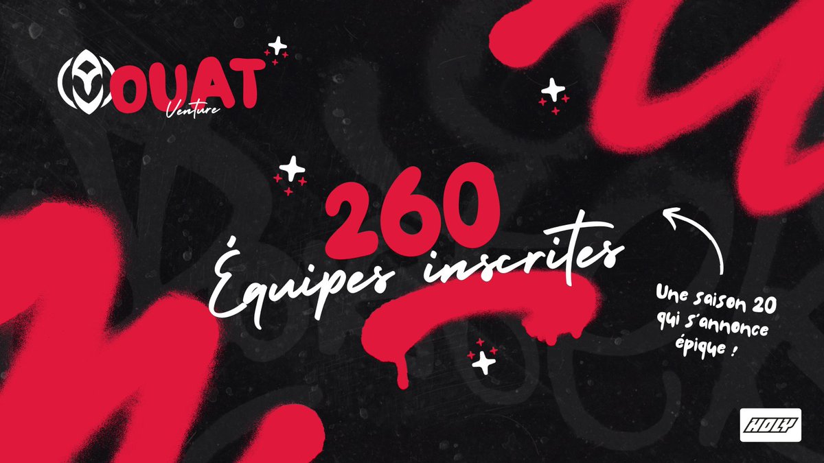 📢 Avec 260 équipes inscrites, la saison 20 de la OUATVENTURE s’ouvre aujourd'hui comme un conte foisonnant : une épopée dense, pleine de rebondissements, où chaque jour promet son lot de magie… et de chaos ! 👀⚔️🔥
Une saison anniversaire qui promet d’être inoubliable  ✨