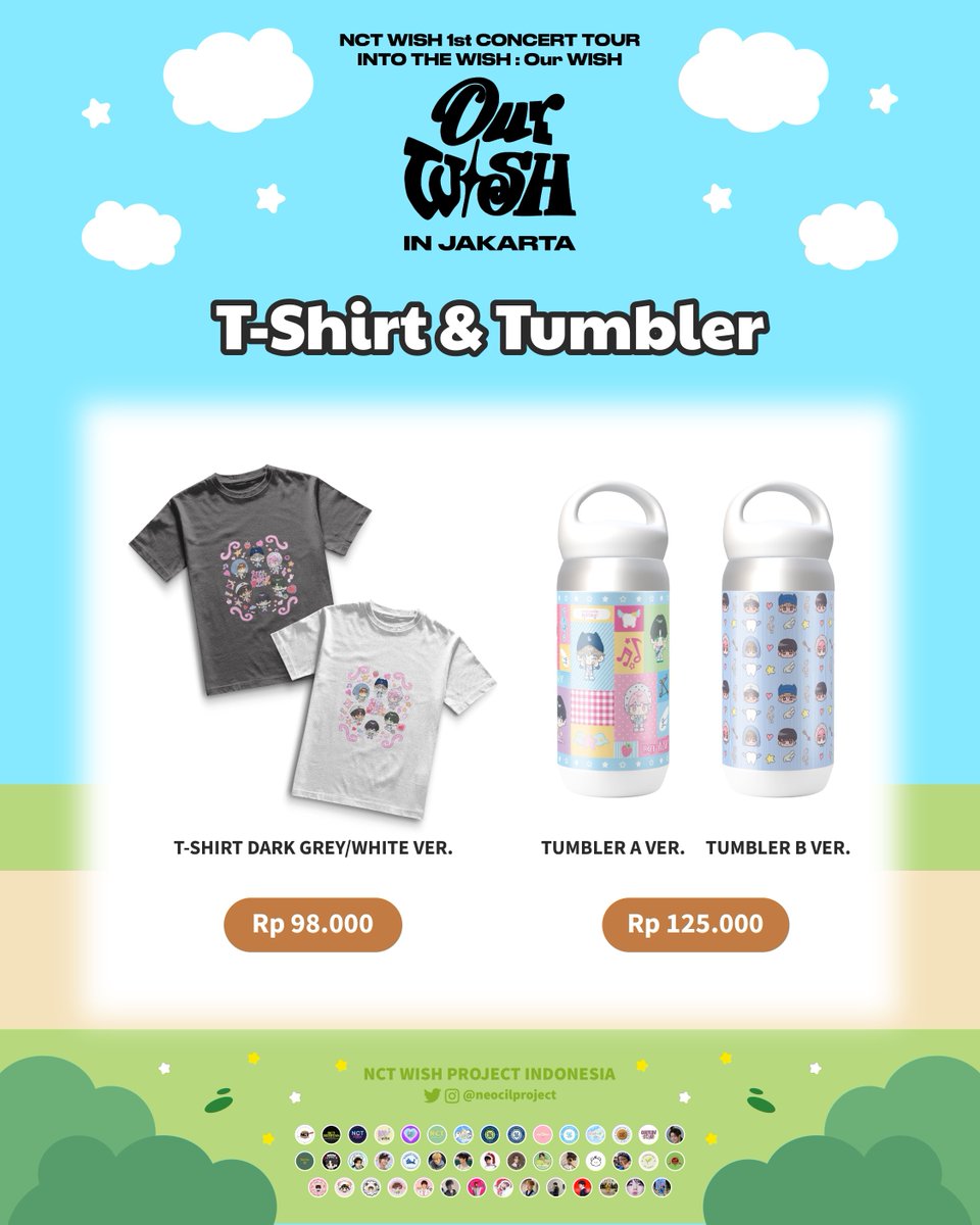 ˚₊‧꒰ა 𝐓-𝐒𝐡𝐢𝐫𝐭 &amp; 𝐓𝐮𝐦𝐛𝐥𝐞𝐫 ໒꒱ ‧₊˚

⋆ T-Shirt — Rp98.000
⋆ Tumbler — Rp125.000

Pre-Order Here: ITWfund.carrd.co