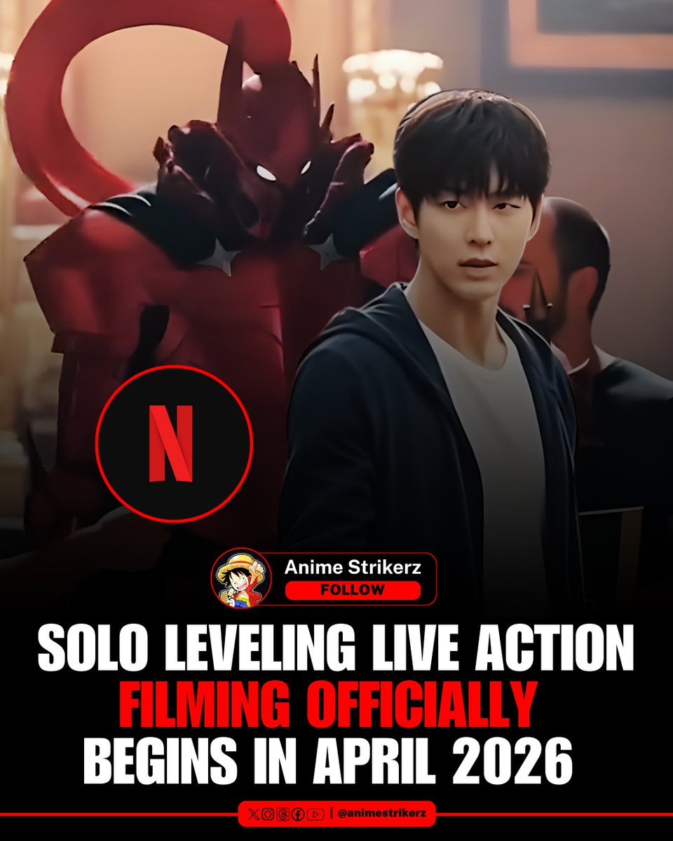 Solo leveling Filming is set to start in late April 2026. Netflix officially announced this project in July 2025. The first season will have just 7 episodes, focusing on high quality with longer episodes and epic action scenes. Netflix is going all out with a top global VFX team