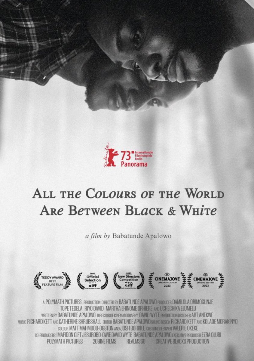 ¡Vuelve #QueerZinema! Hoy veremos TODOS LOS COLORES DEL MUNDO ESTÁN ENTRE EL BLANCO Y EL NEGRO, de Babatunde Apalowo, ganadora del <a href="/TeddyAward/">TEDDY AWARD</a> 2023 en la Berlinale. A las 19 h en el Civivox Iturrama. pamplonaescultura.es/eventos/cinefo…