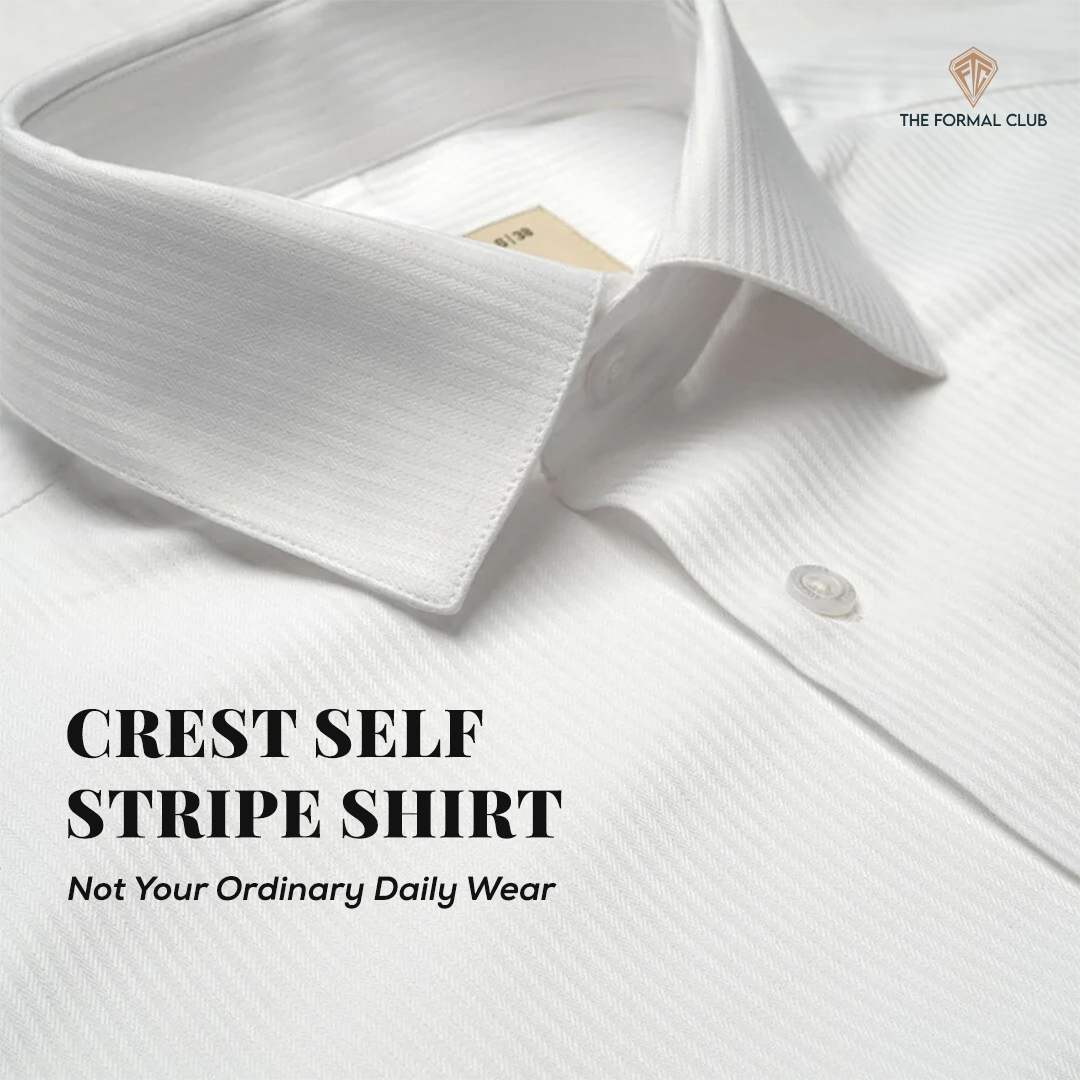 Stripes that speak softly. Fabric that stands out.
This 2-ply cotton shirt combines delicate white stripes with a smooth, structured finish for effortless formal dressing. 👔✨

🔗 Explore now: theformalclub.in/products/crest…

#TheFormalClub #2plyshirts #TexturedShirts #FormalShirts