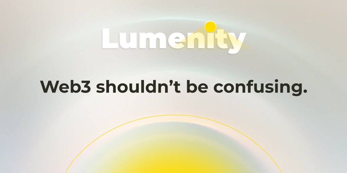 LumenityProject's tweet photo. Web3 feels complicated

Not because it is, but because it’s badly explained.

We’re here to change that… https://t.co/2oDXm9VG2h