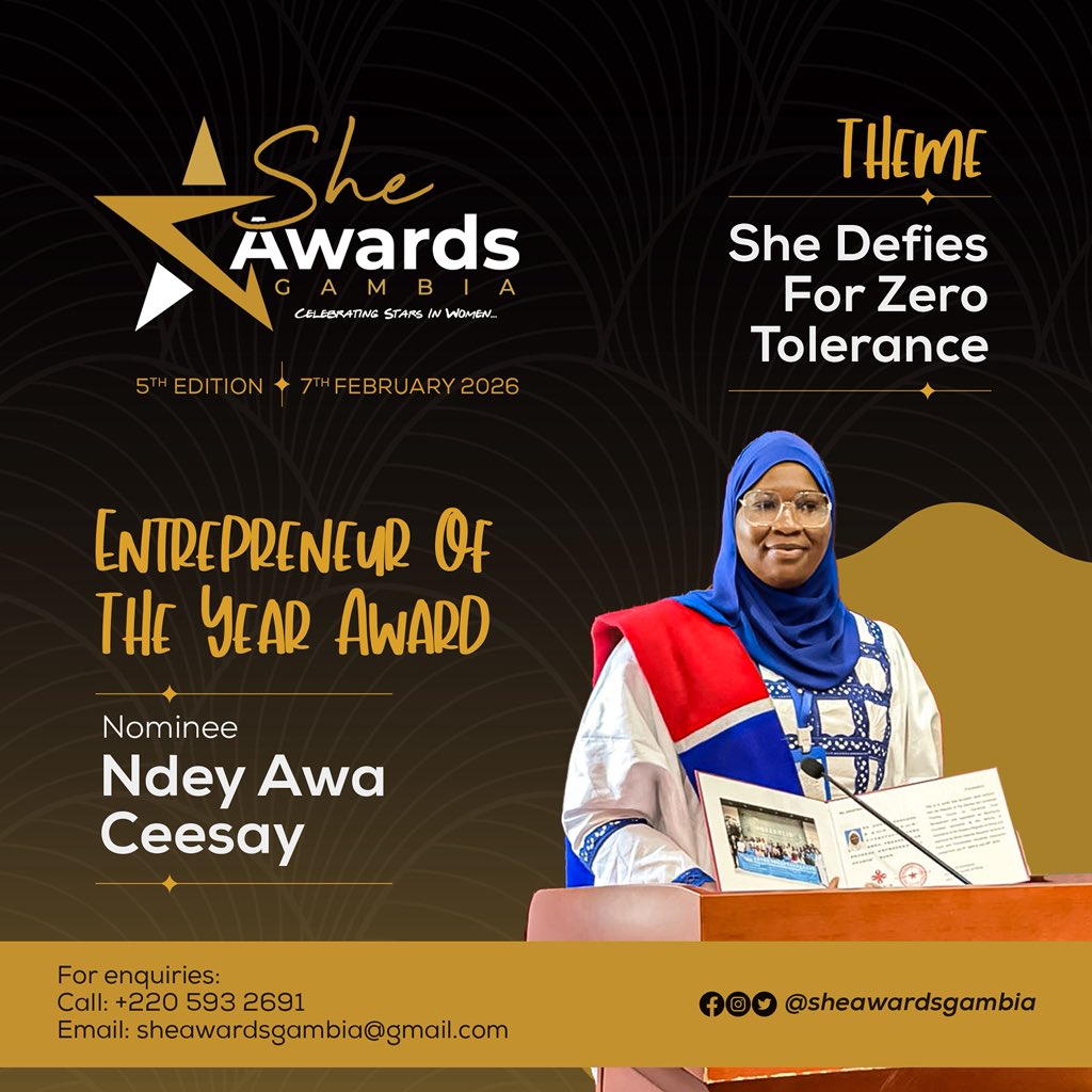 She Awards Gambia tweet media