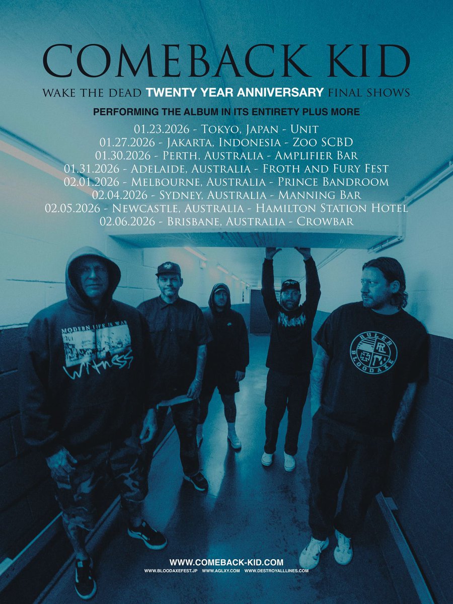 BloodaxeFest's tweet photo. いよいよ今週末に開催せまる "WAKE THE DEAD"20周年特別東京公演に向けてCOMEBACK KIDメンバー早くも到着しました🛫皆んな大好きな日本でのライブかなり楽しみだと気合い入ってます！

BLOODAXE公式分チケットは売り切れ終了！残りはeplusか各バンドに問い合わせお願いします🔜チケット🎫eplus: 
https://t.co/HDyAQB64Yr
