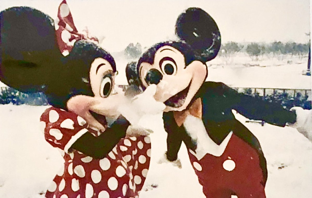 D78_com's tweet photo. 1984年1月に撮影された大雪の中での一コマ

調べてみると大雪で閉園時間が早まったり翌日も臨時閉園になったみたい⛄️

演技ではなく素で楽しんでるようにも見えてなんとも微笑ましい☺️

#TDR_history https://t.co/pQkAdceq7R