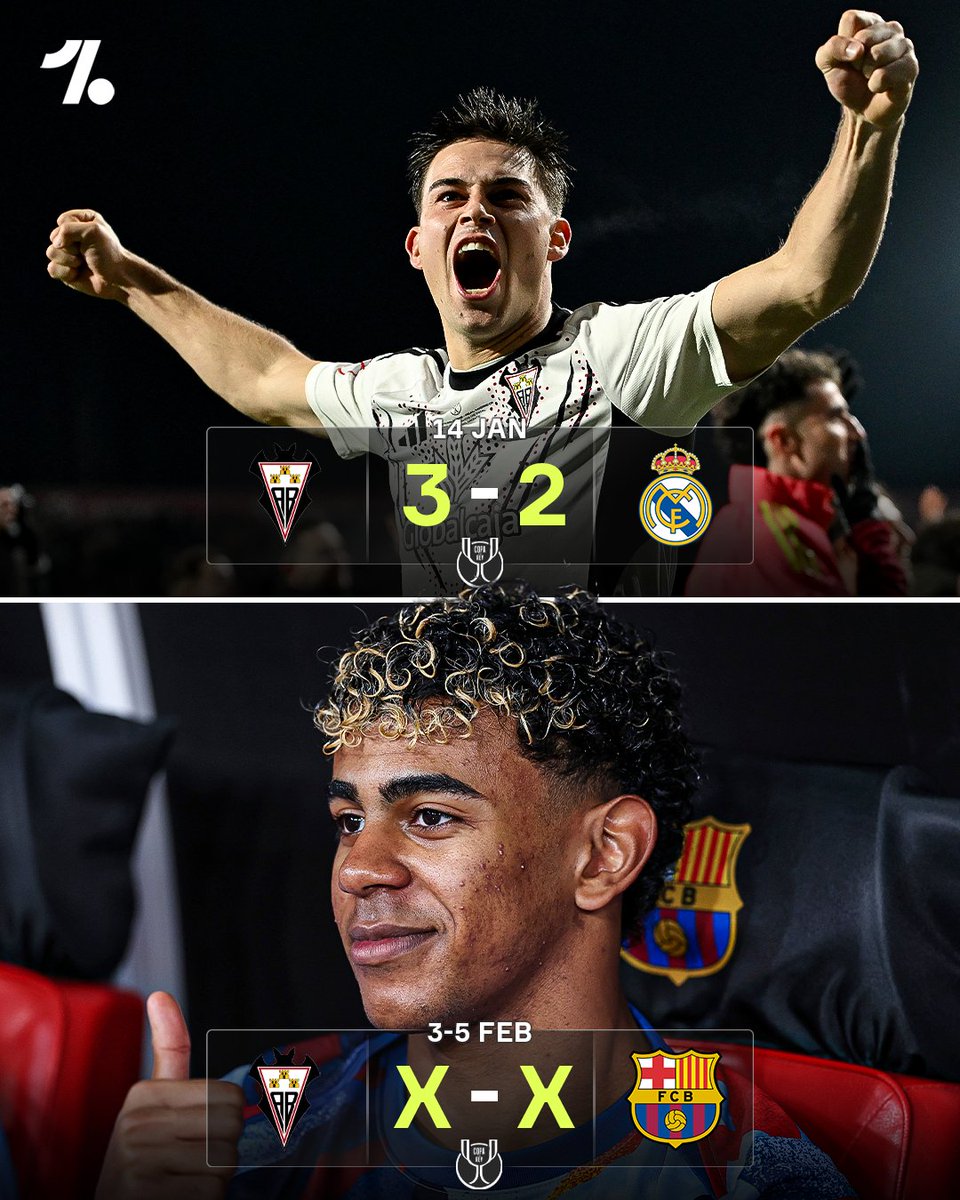 wagerloom's tweet photo. OneFootball: After eliminating Real Madrid in the Copa Del Rey round of 16, Albacete Balompié will have another chance at a history-making giant killing as they drew Barcelona in the quarter-finals 🤯⚔️

It would be quite the story if the second division… https://t.co/92mZjVzVK5