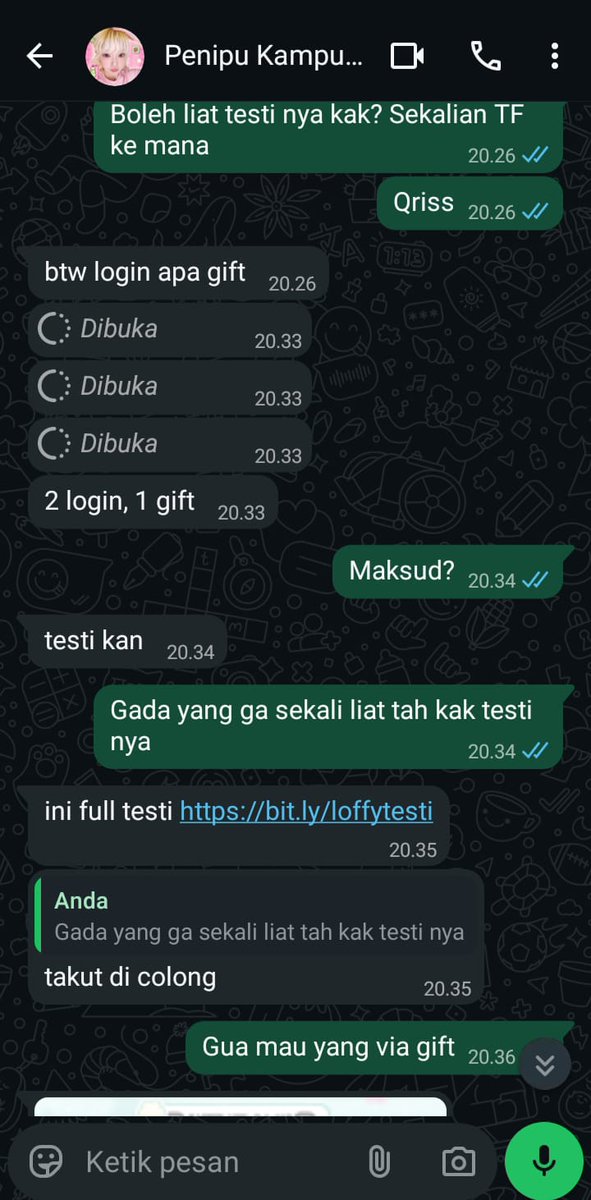 kadalepas_'s tweet image. SCAMMER ALERT ‼️

BUAT SIAPAPUN TANDAIN MUSANK INI

aku di tipu teleprem 58k sama dia. jujur aku ga tau dia nipuin buyer lain atau ga tapi yang jelas DIA NGE BA . . 

GUYS HATI HATI BGT POKOKNYA!!!
help rt, thank you #zonauang #zonajajan