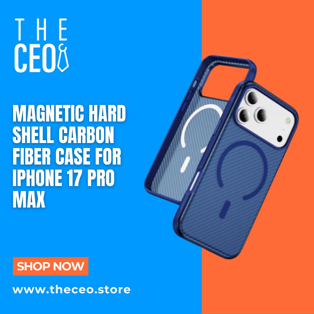 theceo_store's tweet photo. Built for power. Designed to protect.
Magnetic carbon fiber case for iPhone 17 Pro Max.
Slim. Strong. Stylish.
Order now 👉 https://t.co/8BOAMZIPM3

#iPhone17ProMax #CarbonFiberCase #MagneticPhoneCase #iPhoneAccessories #TheCEOStore https://t.co/8lPzgQbX1b